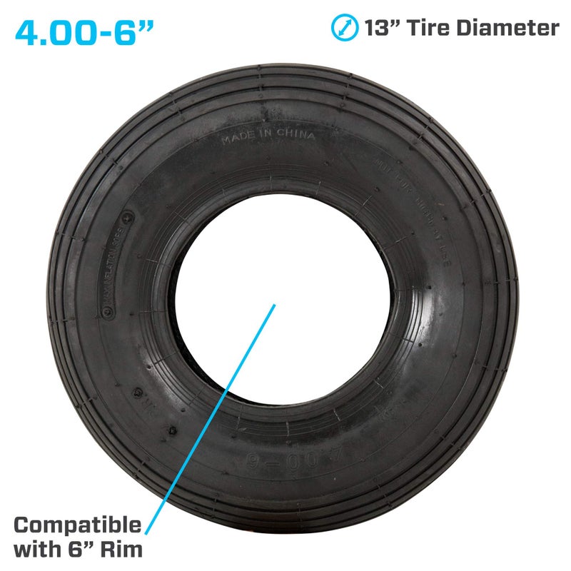 Marathon 4.00-6" Replacement Pneumatic Wheel Tire and Tube - Image 3